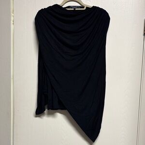 Bleusalt x Christian Siriano Black Tank Top with attached Kimono